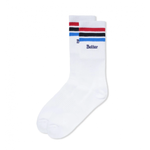 Butter Goods Stripe Socks - White