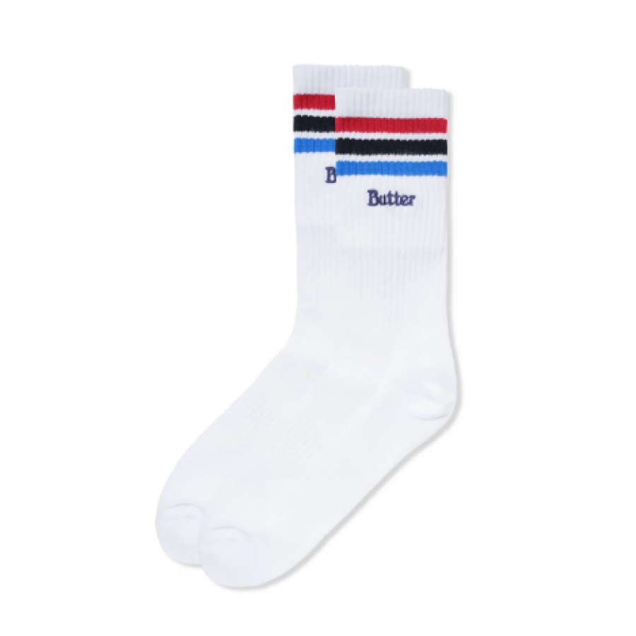 Butter Goods Stripe Socks - White