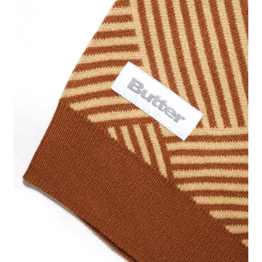 Butter Goods Parquet Knit Vest - Brown / Tan