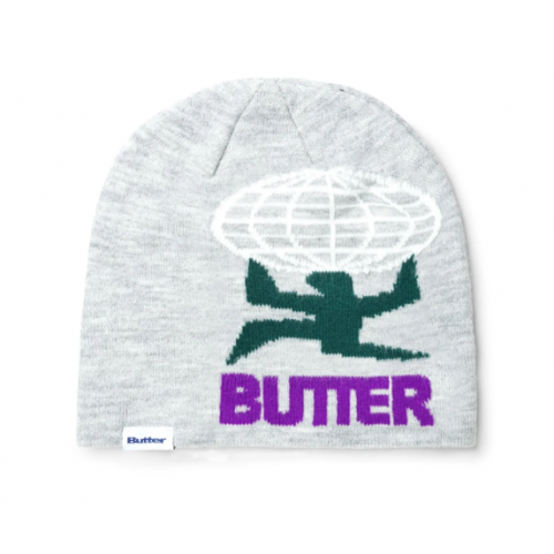 Butter Goods World Beanie - Ash Grey