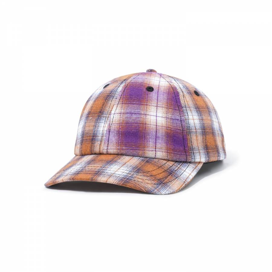 Butter Goods Patchwork Plaid 6 Panel Cap - Brown /...