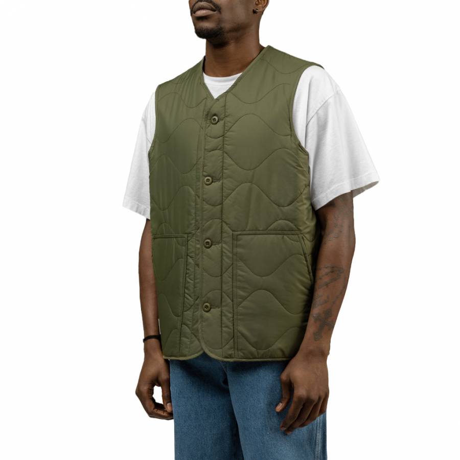Butter Goods Gore Reversible Vest - Army / Black