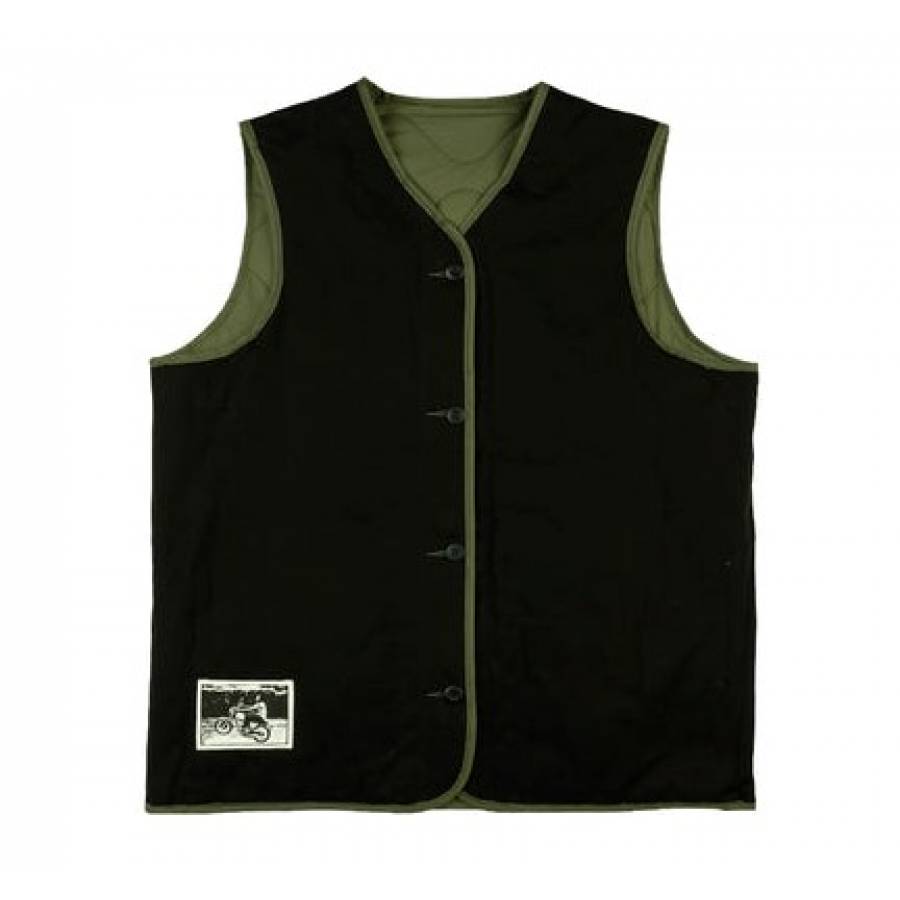 Butter Goods Gore Reversible Vest - Army / Black