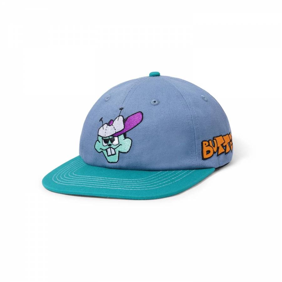 Butter Bug Out 6 Panel Cap - Lake Blue / Teal