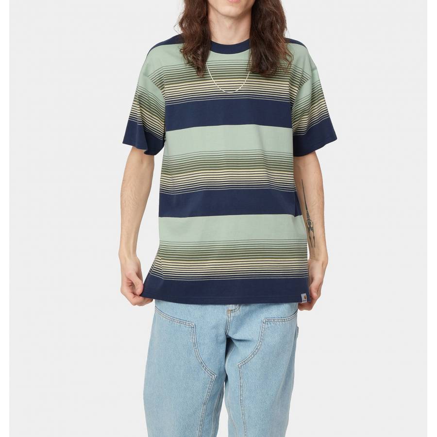 Carhartt WIP S/S Hanmore T-shirt - Hanmore Stripe ...