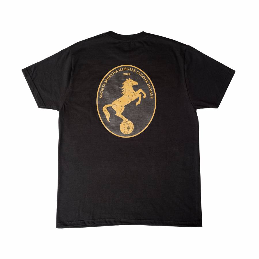 Damage X Cleaver "Societa Sportiva" Tee - Black