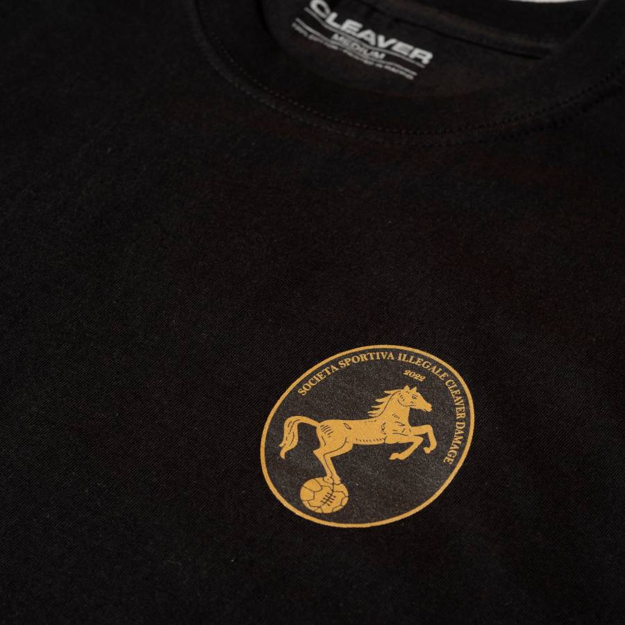 Damage X Cleaver "Societa Sportiva" Tee - Black