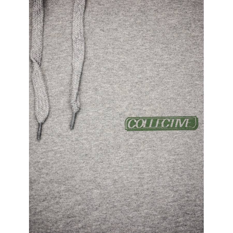 Collective Box 3D Hoodie - Grey Heather / Green