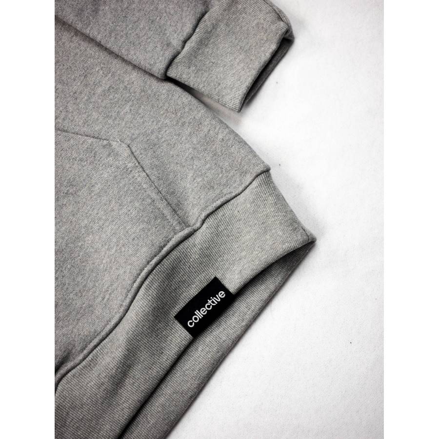 Collective Box 3D Hoodie - Grey Heather / Green