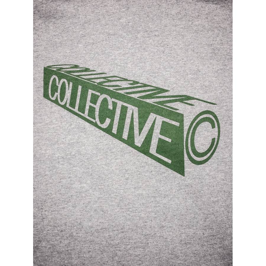 Collective Box 3D Hoodie - Grey Heather / Green