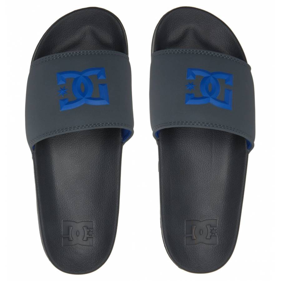 DC Shoes Slide Slippers - Grey / Blue