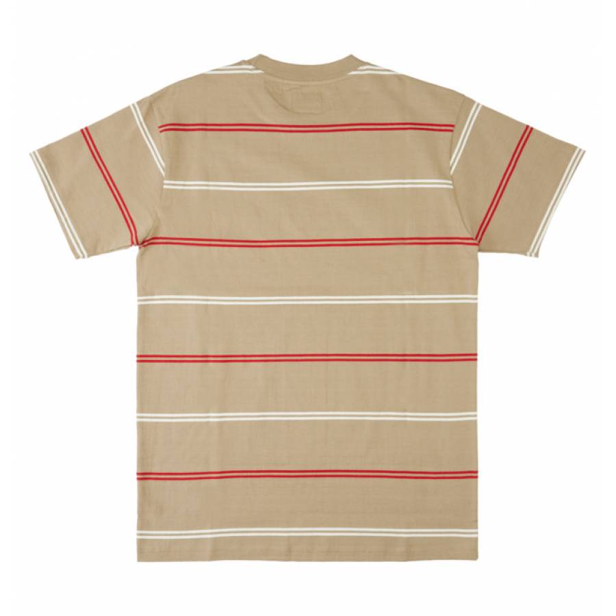 DC Shoes T-shirt Mens Regal Stripe Tee - Island Fossil 