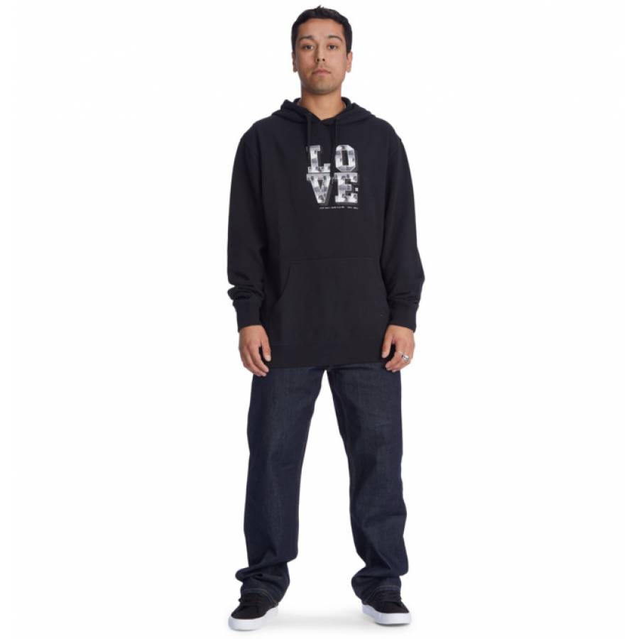 DC Shoes Mens Blabac x Kalis Love Park Hoodie - Black