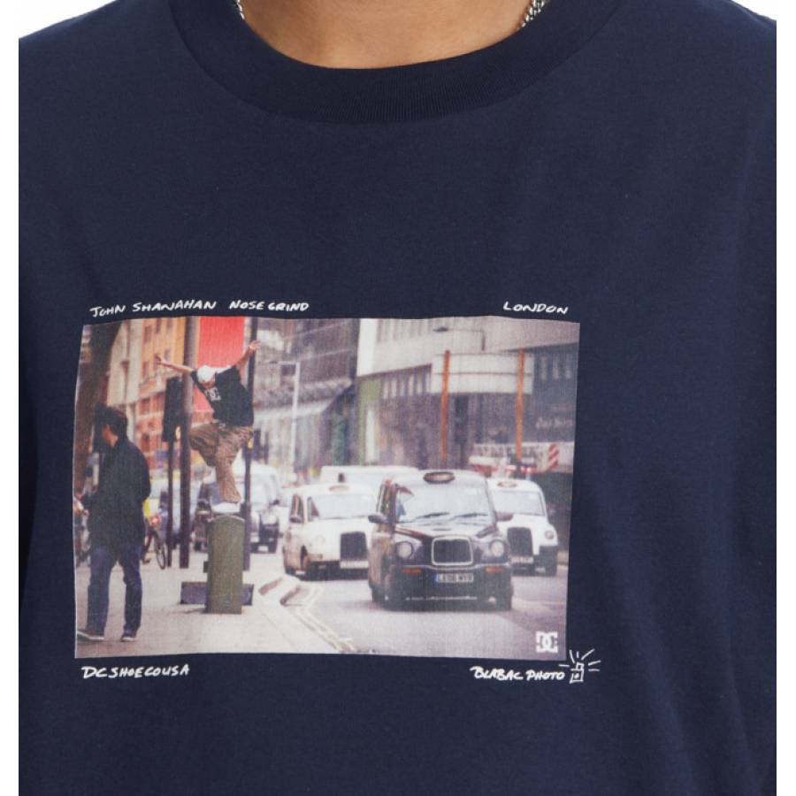 DC Shoes T-Shirt Mens Blabac Shanahan - Navy Blazer