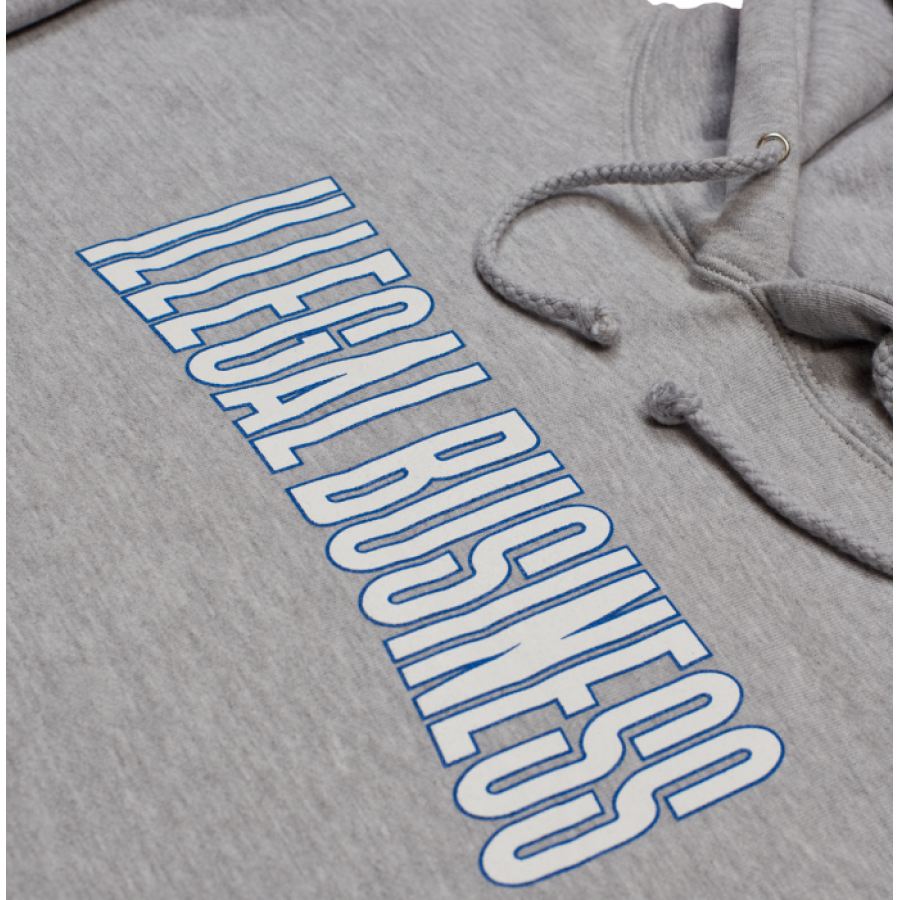 Damage Illegal Biz Hood - Heather Grey