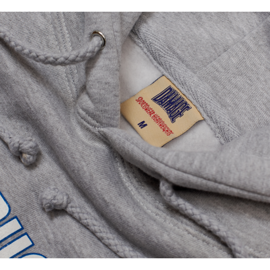 Damage Illegal Biz Hood - Heather Grey