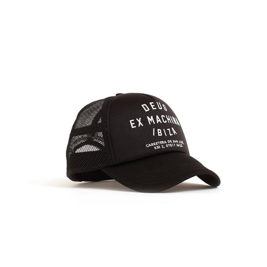 Deus Ex Machina Ibiza Address Trucker Hat - Black