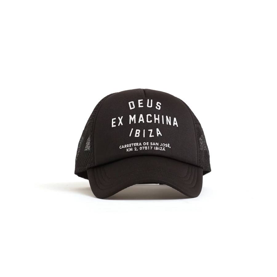 Deus Ex Machina Ibiza Address Trucker Hat - Black