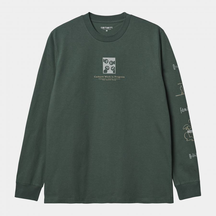 Carhartt WIP L/S Dome T-shirt - Hemlock Green 