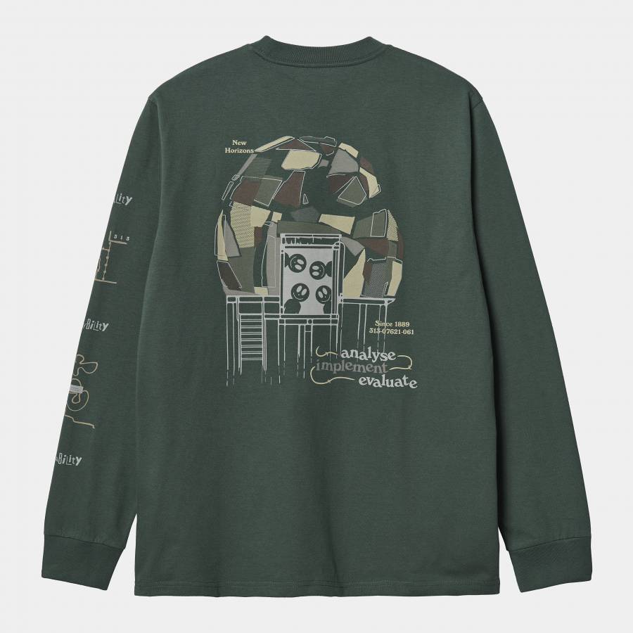 Carhartt WIP L/S Dome T-shirt - Hemlock Green 