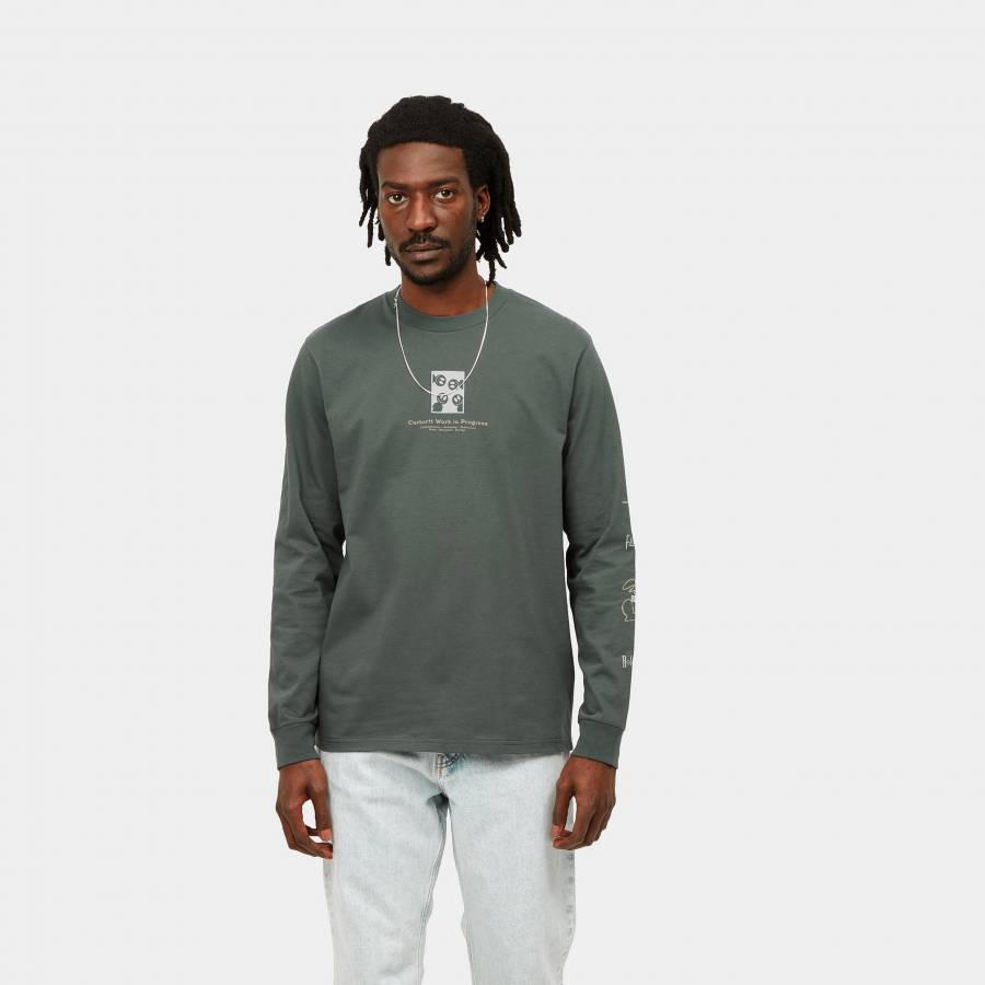 Carhartt WIP L/S Dome T-shirt - Hemlock Green 