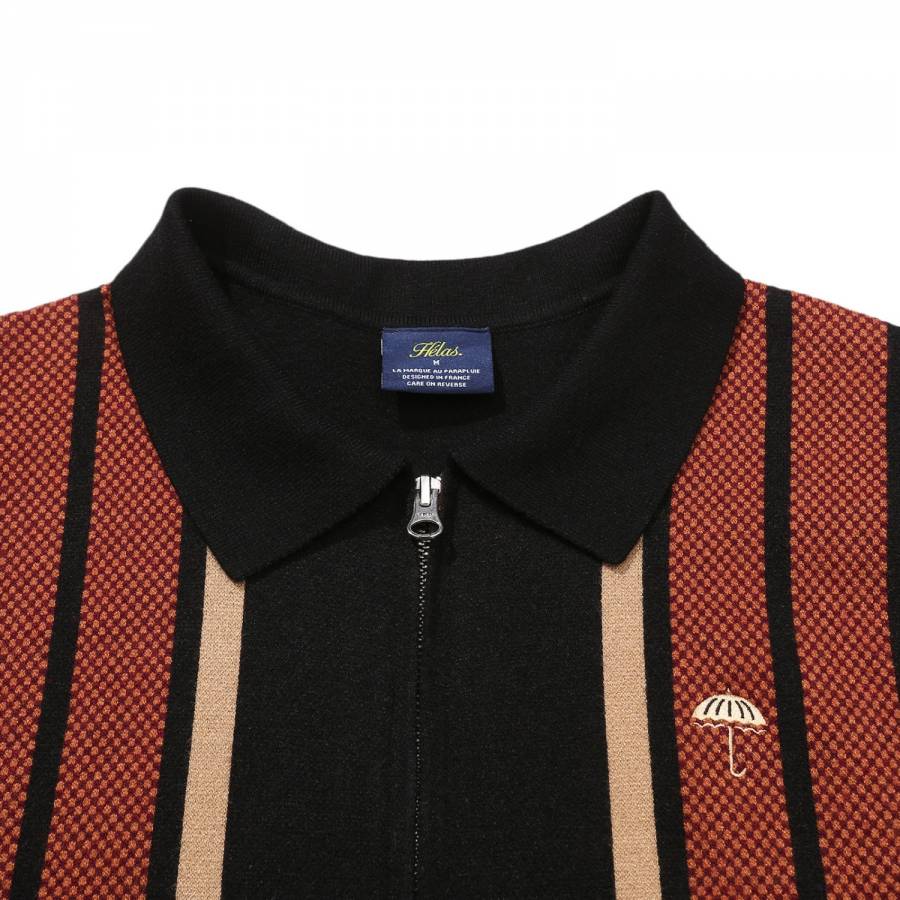 Hélas Al Knitted Polo - Black