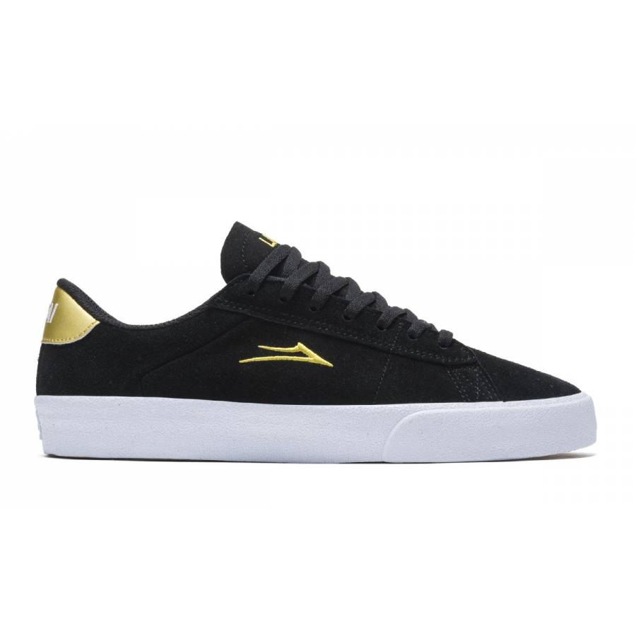 Lakai Newport - Black Gold Suede