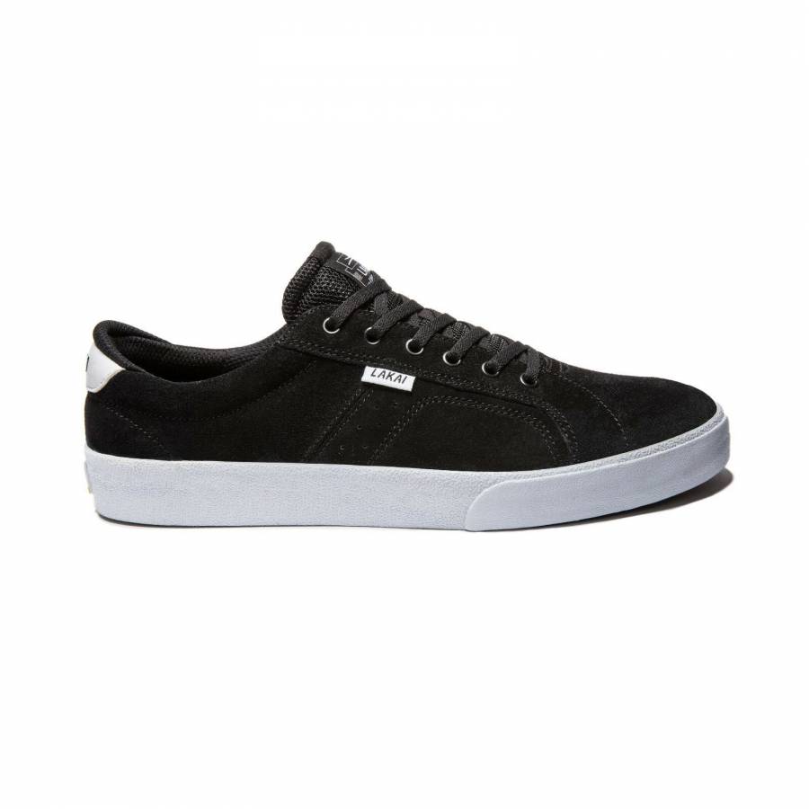 Lakai Flaco - Black / White Suede