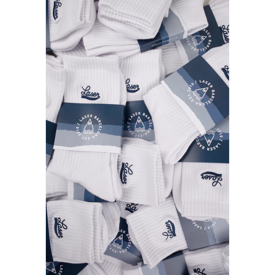 Laser Barcelona Doctor Duo Socks - White