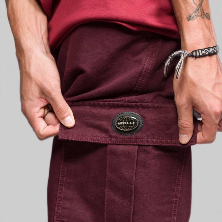 Metralha Worldwide Cargo Pants - Burgundy