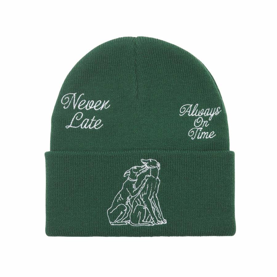 Obey Never Late Beanie - Dark Cedar