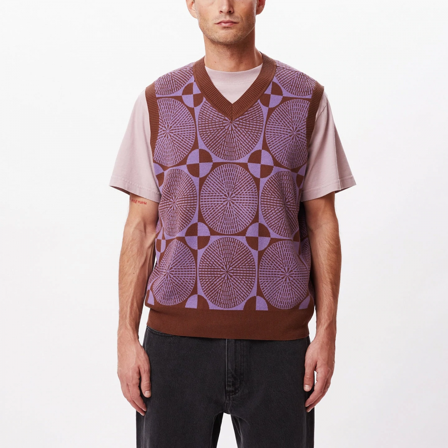Obey Dazed Vest - Sepia Multi