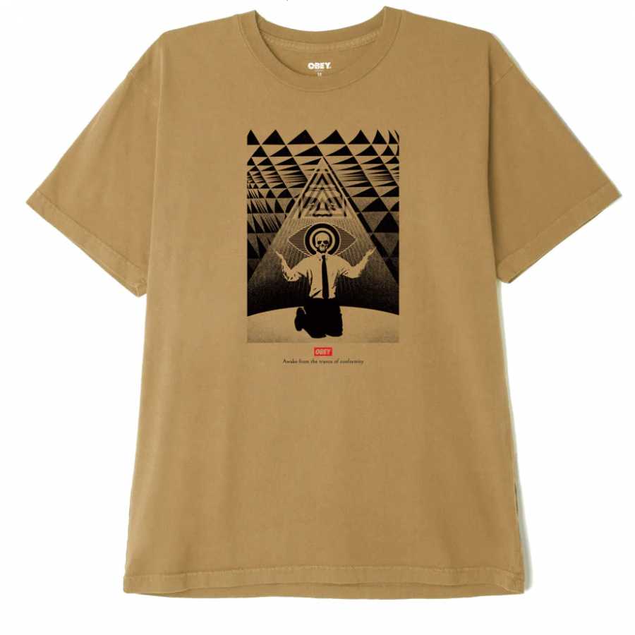 Obey Conformity Trance Organic Pigment Dyed T-shir...