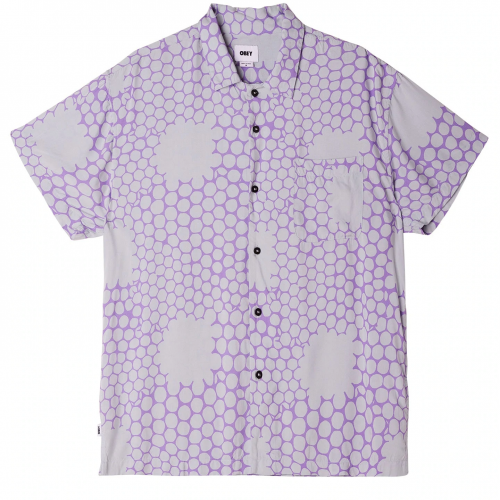 Obey HoneyComb S/S Shirt - Good Grey Multi