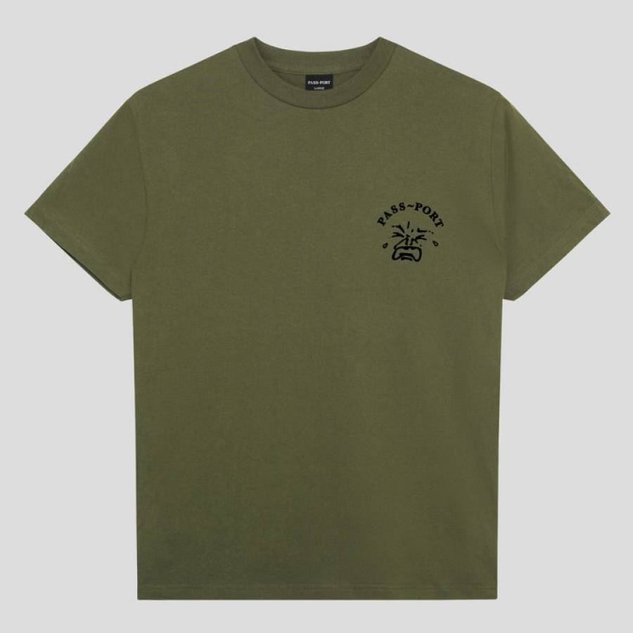 Pass Port Tile Tee - Olive
