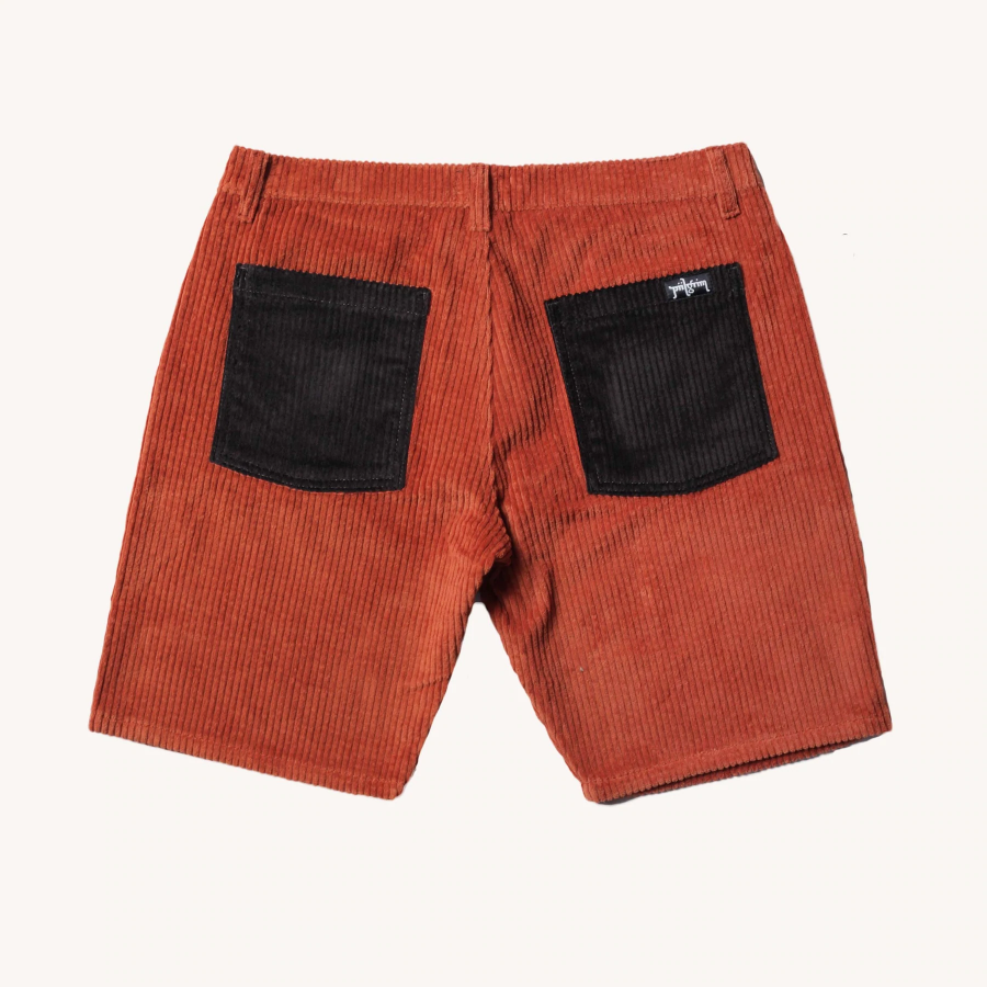 Piilgrim Clockwork Corduroy Shorts - Brown