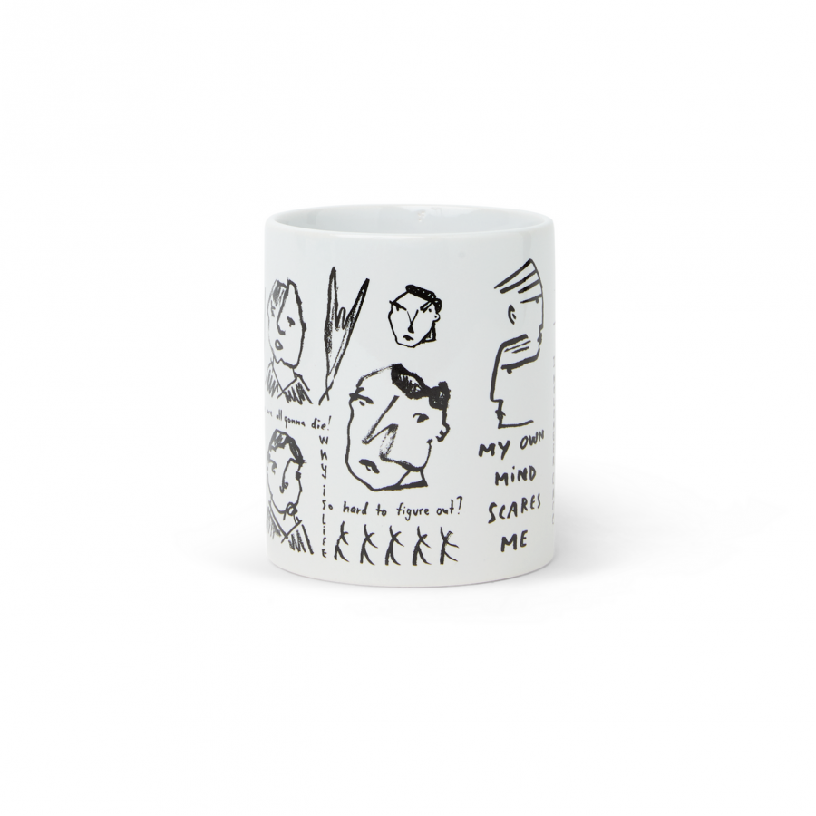 Polar Candelabro Doodle Mug - Black / White 