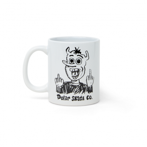 Polar Devil Man Mug - White / Black 