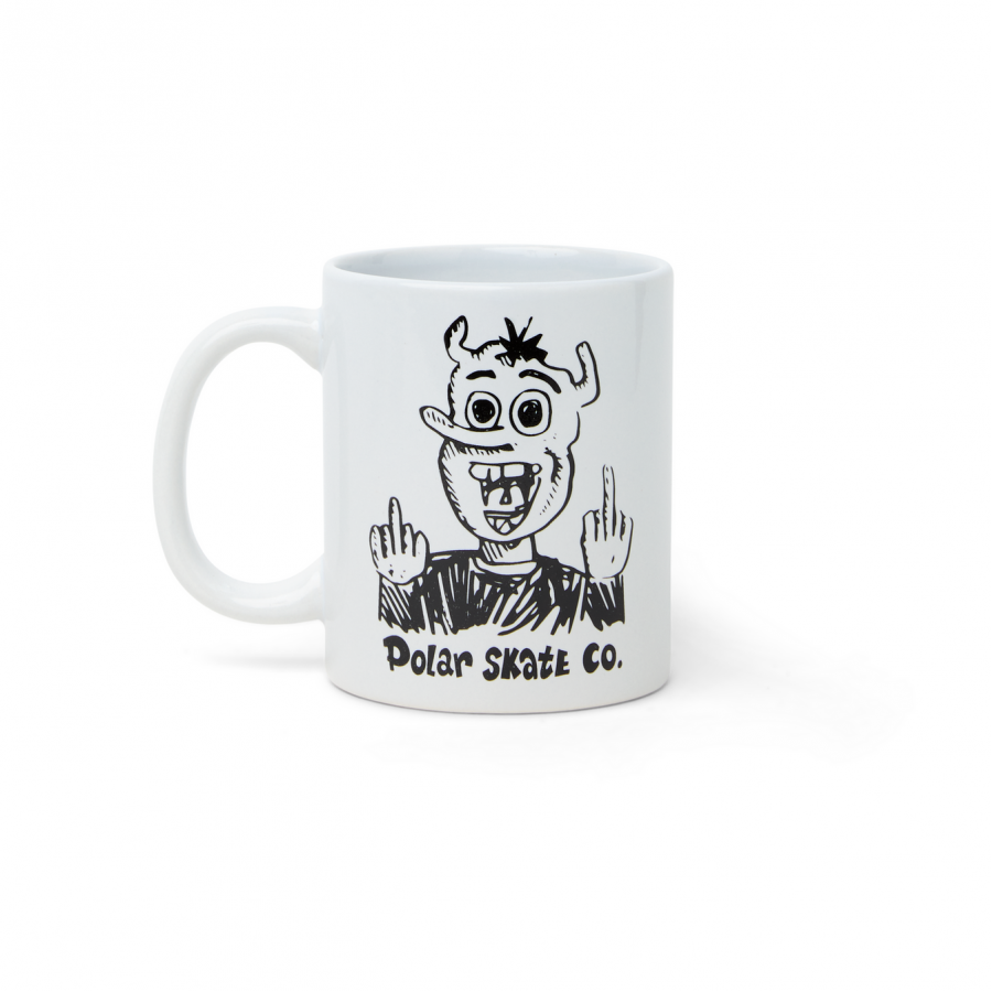 Polar Devil Man Mug - White / Black 