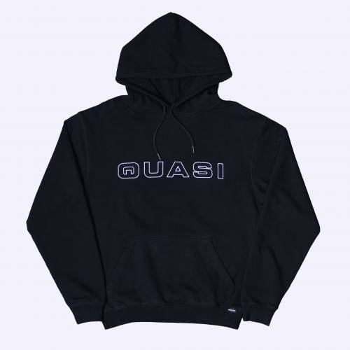 Quasi Euroline Hood Sweat - Black