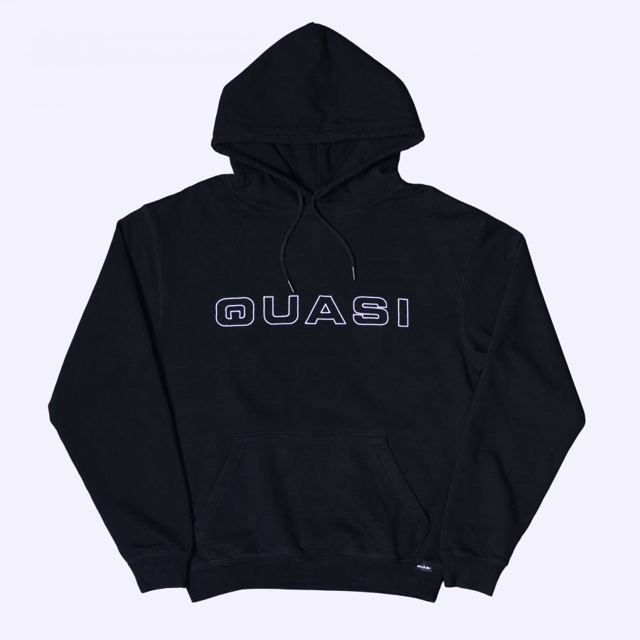 Quasi Euroline Hood Sweat - Black