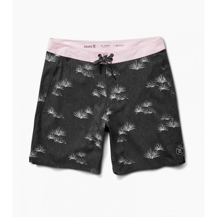 Roark Passage Agave 18" Boardshort - Black