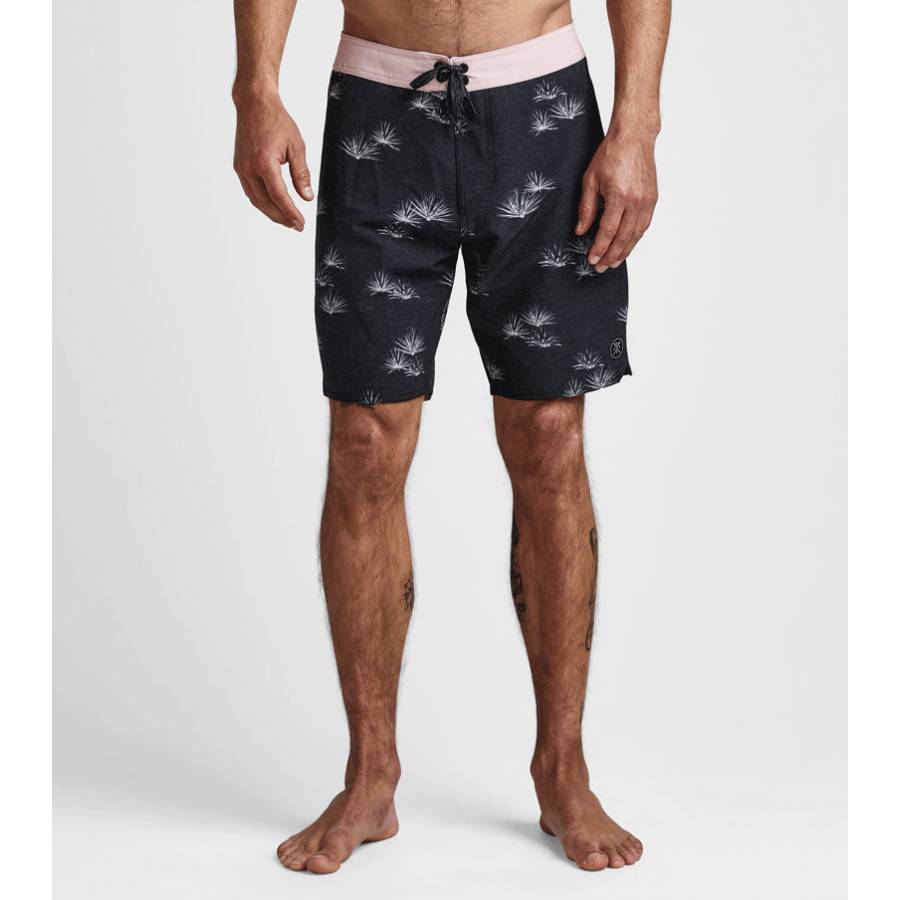 Roark Passage Agave 18" Boardshort - Black