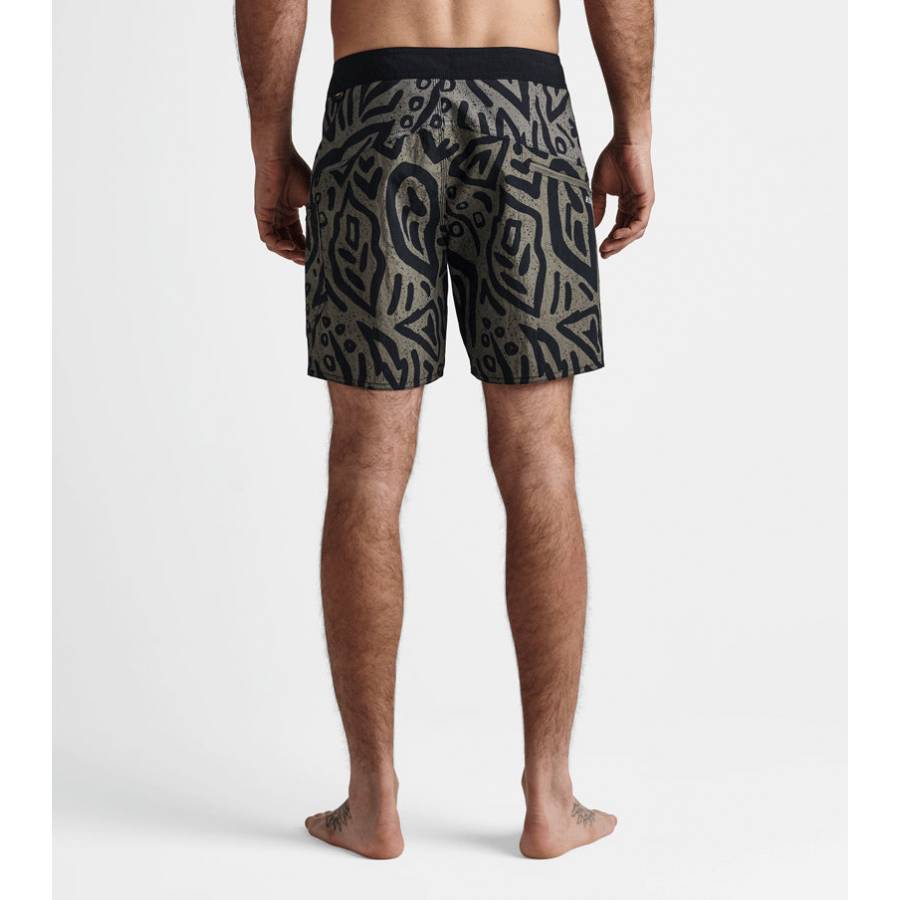Roark Boatman 17" Boardshort Packable - Dark Military