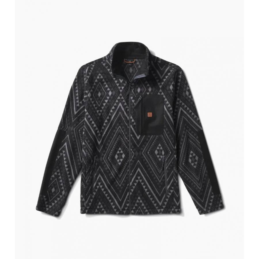Roark Landfall Manawa Tapu Fleece - Black Print