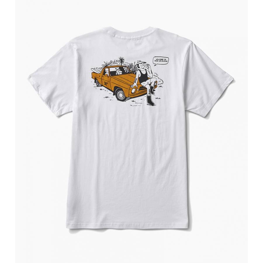 Roark Tiki Tour Organic Tee - White