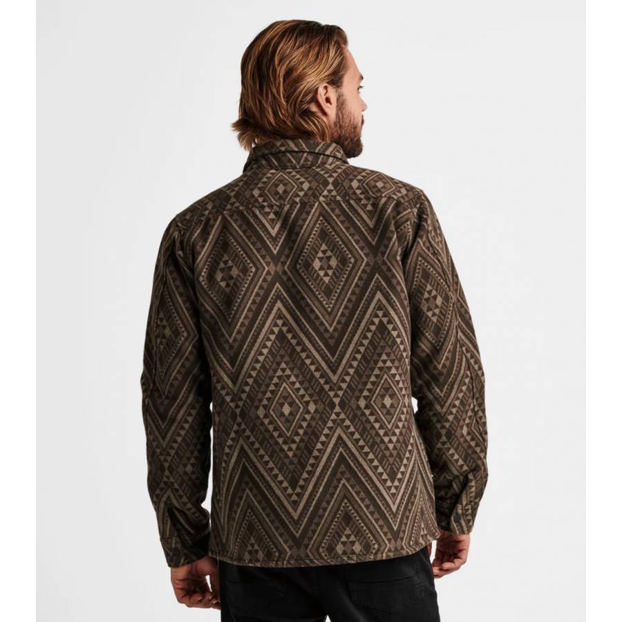 Roark Andes Manawa Tapu Long Sleeve Flannel - Dark Brown