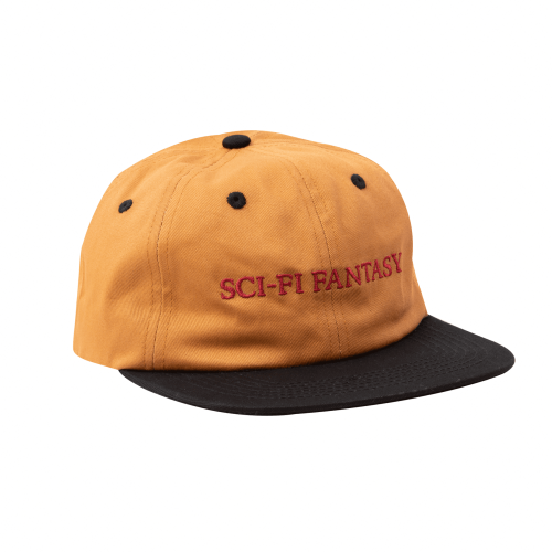 Sci-Fi Fantasy Flat Logo Hat - Brown / Black