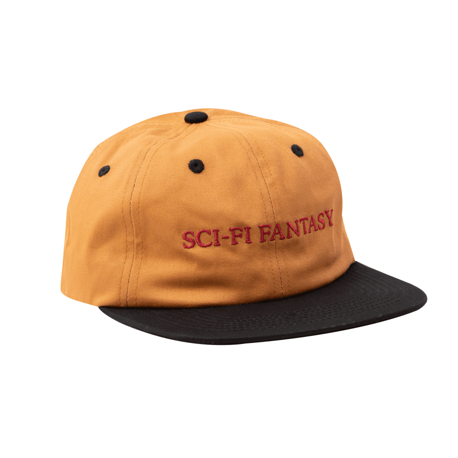 Sci-Fi Fantasy Flat Logo Hat - Brown / Black