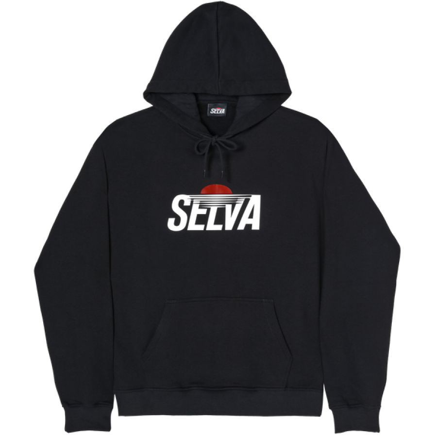 Selva Sunset Logo Hoodie - Black